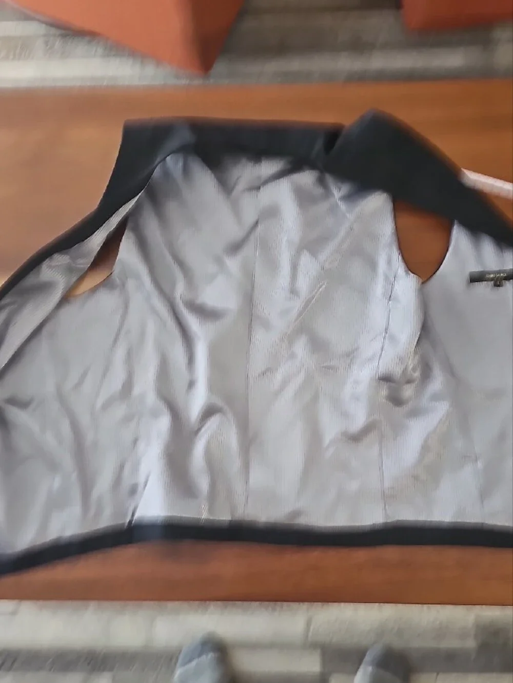 4 Button Black Vest. Comme Ca Men. Sz L